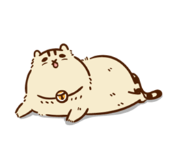 Fat cat fat Kyrgyzstan sticker #14766301