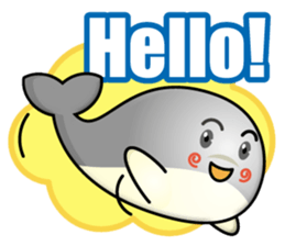 whale boy sticker #14766586