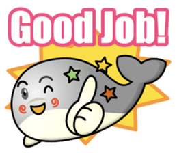 whale boy sticker #14766588