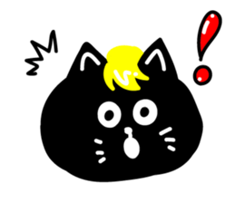 kinnpatu kuroneko Sticker sticker #14766878