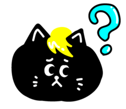 kinnpatu kuroneko Sticker sticker #14766879