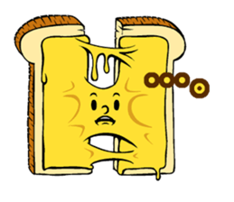 Cheese bread Speak sticker #14768750