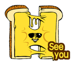 Cheese bread Speak sticker #14768756