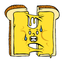 Cheese bread Speak sticker #14768758