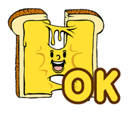 Cheese bread Speak sticker #14768764