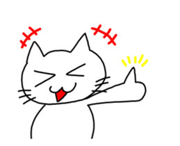 Simple moving cat sticker #14768774