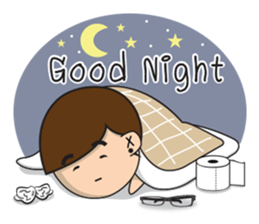 Glasses guy sticker #14768877