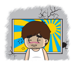 Glasses guy sticker #14768880