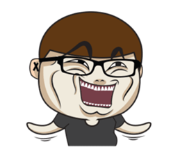 Glasses guy sticker #14768884