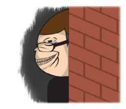 Glasses guy sticker #14768885