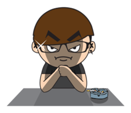 Glasses guy sticker #14768886