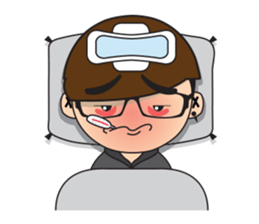 Glasses guy sticker #14768898