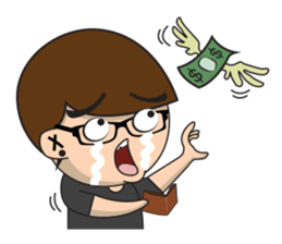 Glasses guy sticker #14768899