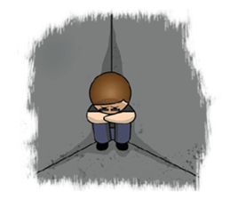 Glasses guy sticker #14768903