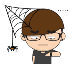 Glasses guy sticker #14768908