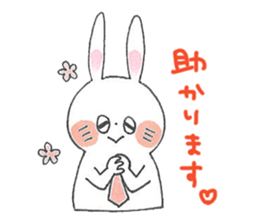 Work rabbit sticker #14769112