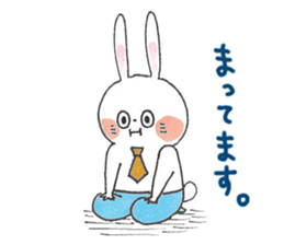 Work rabbit sticker #14769127