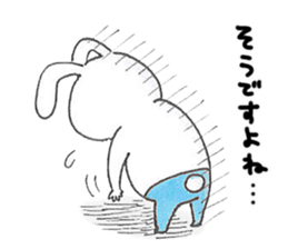 Work rabbit sticker #14769130