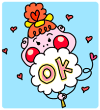 Balloon-type alien "Fuwako" sticker #14769470