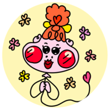 Balloon-type alien "Fuwako" sticker #14769484