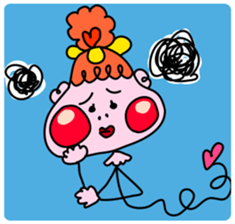 Balloon-type alien "Fuwako" sticker #14769496
