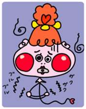 Balloon-type alien "Fuwako" sticker #14769497