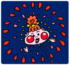 Balloon-type alien "Fuwako" sticker #14769499