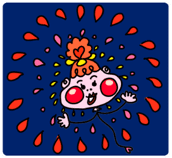 Balloon-type alien "Fuwako" sticker #14769499