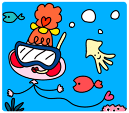 Balloon-type alien "Fuwako" sticker #14769501