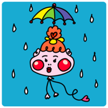 Balloon-type alien "Fuwako" sticker #14769507