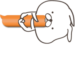 Large size, Rabbit balloon sticker 6 sticker #14770453