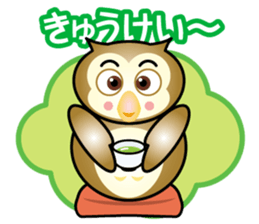 owl boy sticker #14772419