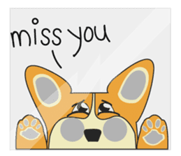 Van and his Corgi sticker #14774356