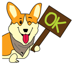 Van and his Corgi sticker #14774360