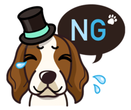 iinu - Irish Red and White Setter sticker #14775727