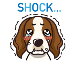 iinu - Irish Red and White Setter sticker #14775729