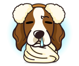 iinu - Irish Red and White Setter sticker #14775731