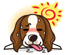 iinu - Irish Red and White Setter sticker #14775732