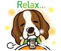 iinu - Irish Red and White Setter sticker #14775736