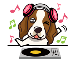 iinu - Irish Red and White Setter sticker #14775738