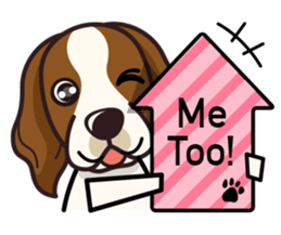 iinu - Irish Red and White Setter sticker #14775740