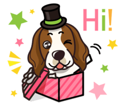 iinu - Irish Red and White Setter sticker #14775743