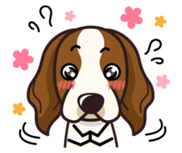 iinu - Irish Red and White Setter sticker #14775744