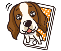 iinu - Irish Red and White Setter sticker #14775746