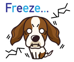 iinu - Irish Red and White Setter sticker #14775752