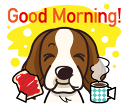 iinu - Irish Red and White Setter sticker #14775753