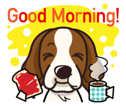 iinu - Irish Red and White Setter sticker #14775753