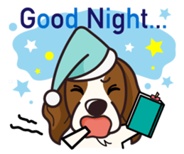 iinu - Irish Red and White Setter sticker #14775754