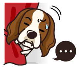 iinu - Irish Red and White Setter sticker #14775765