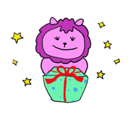 Pink Lion sticker #14776793